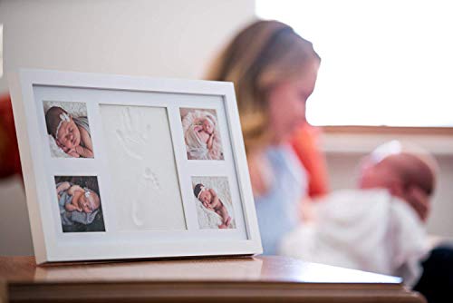 Baby Clay Handprint Footprint Kit, Newborn Picture Frame Shower