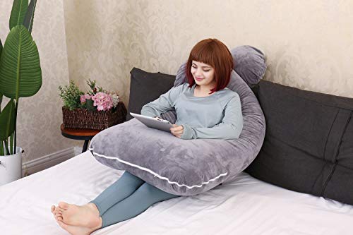 U Shaped Pregnancy Pillow, Maternity Full Body Pillow for Back, Legs and  Belly Support, Sleeping Pillow for Pregnant Women and Side Sleepers with